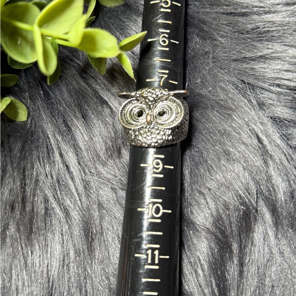 Silver Owl Statement Ring - Women Jewelry - Picture 5 of 5